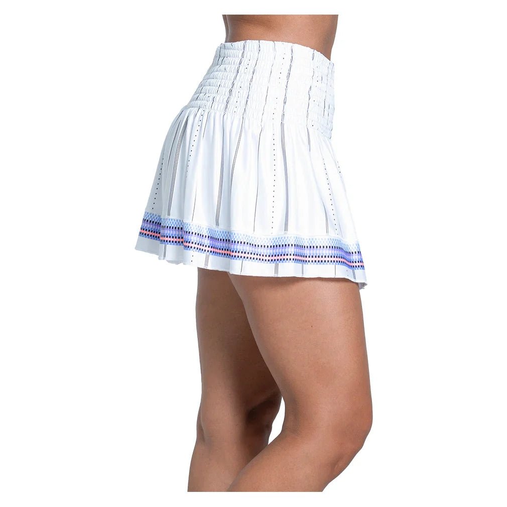 Women's Breezy Love Smocked 14 Inch Tennis Skort Baby Lavender - Bell Racket Store