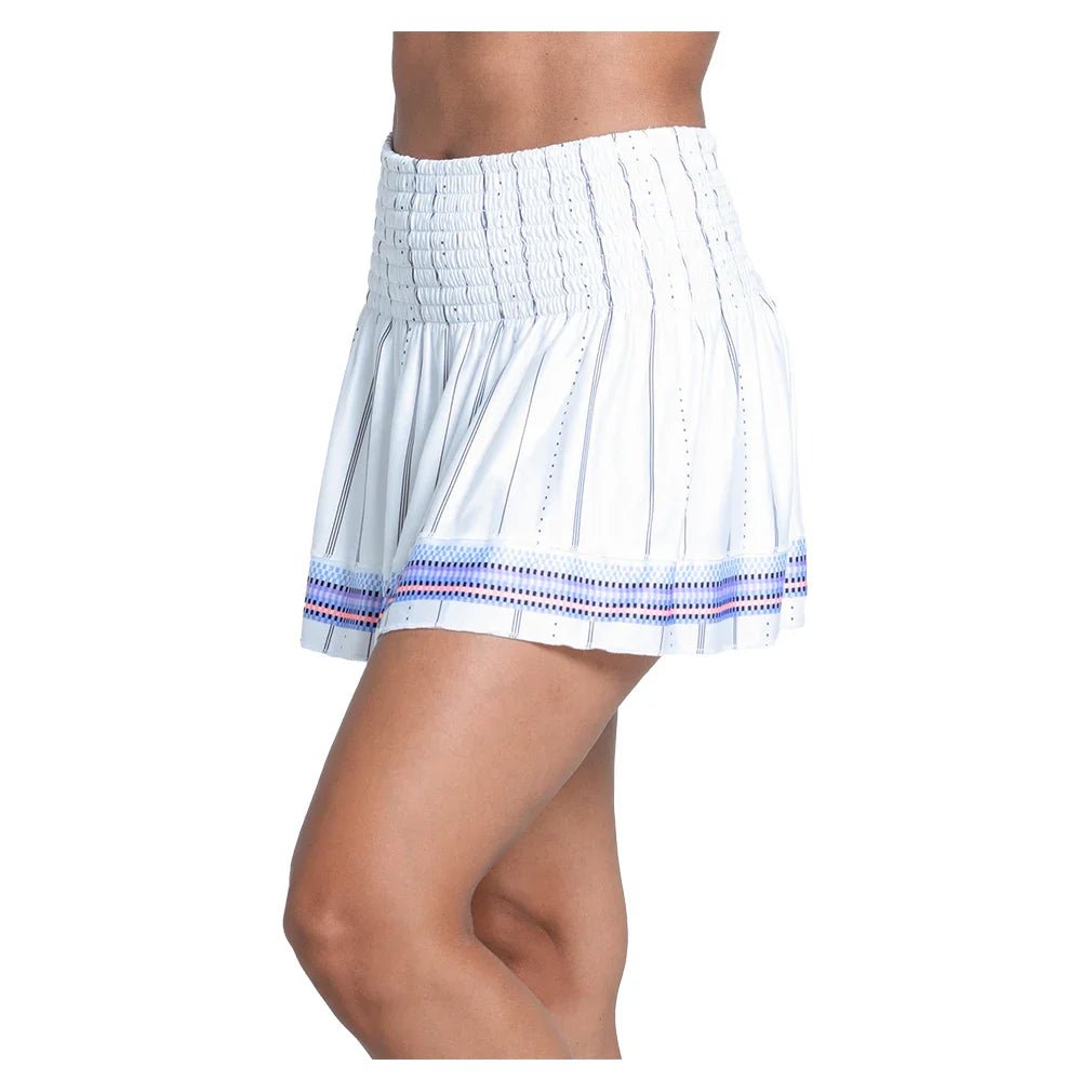 Women's Breezy Love Smocked 14 Inch Tennis Skort Baby Lavender - Bell Racket Store