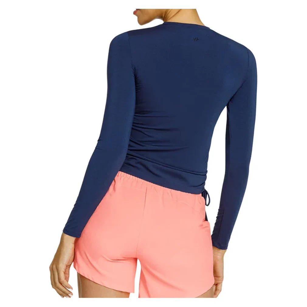 Women's Chandra Long Sleeve Tennis Top Navy Blue - Bell Racket Store