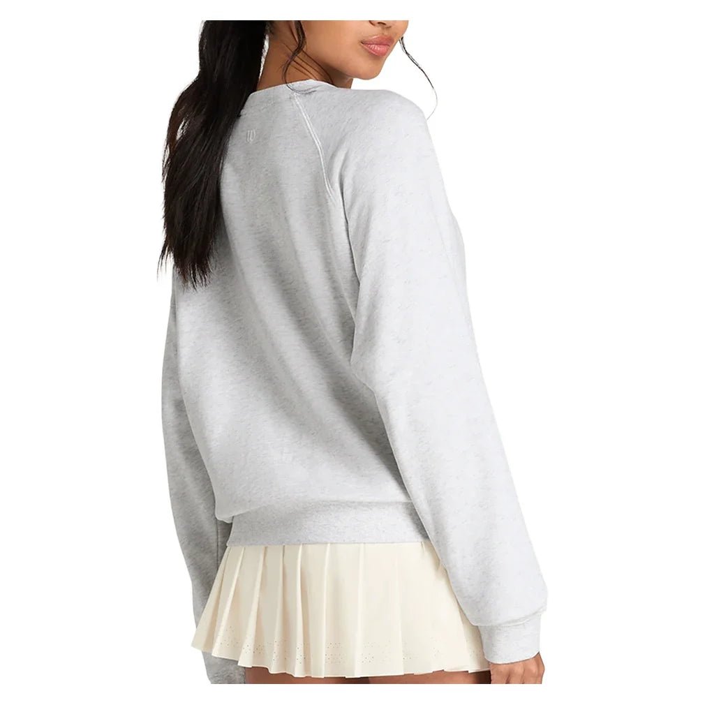 Women's Classic Crew Tennis Sweatshirt Cloud Heather - Bell Racket Store