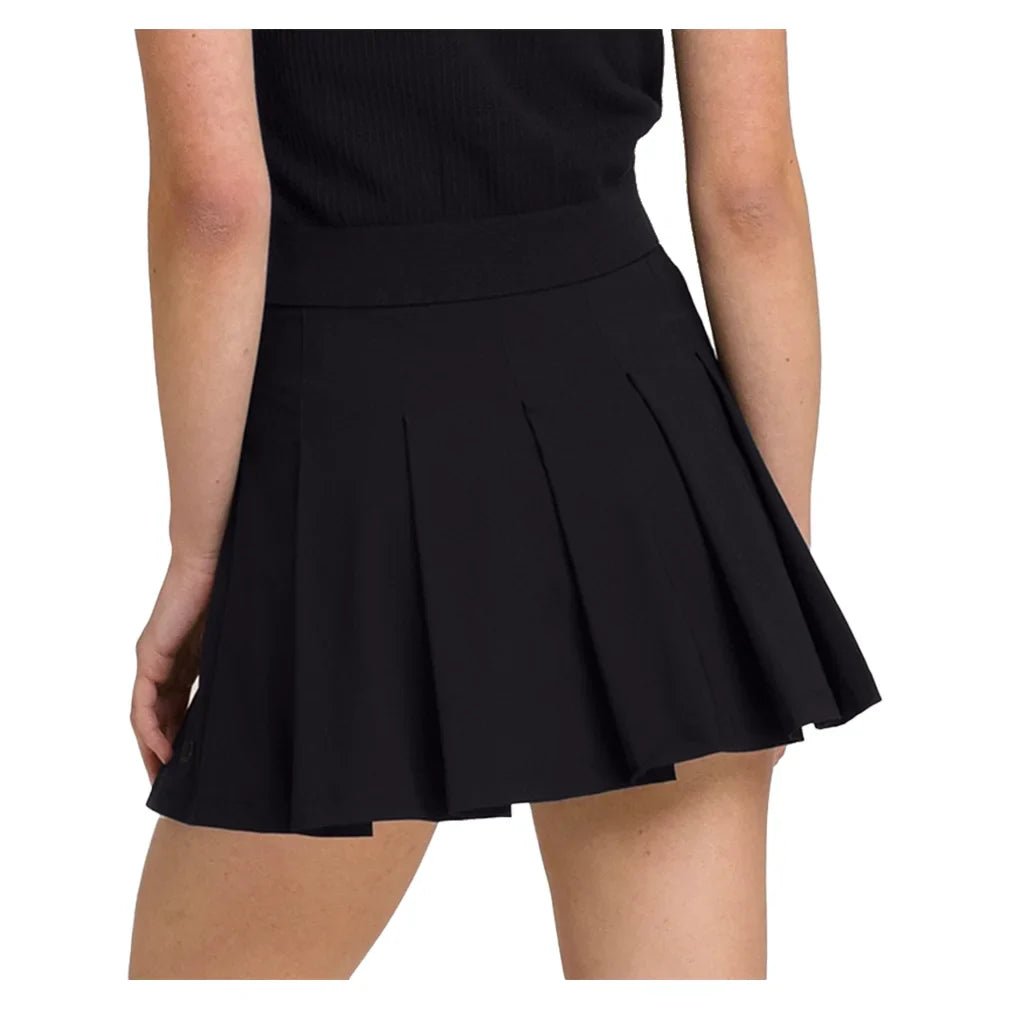 Women's Classic Pleated Mini Tennis Skort Black - Bell Racket Store