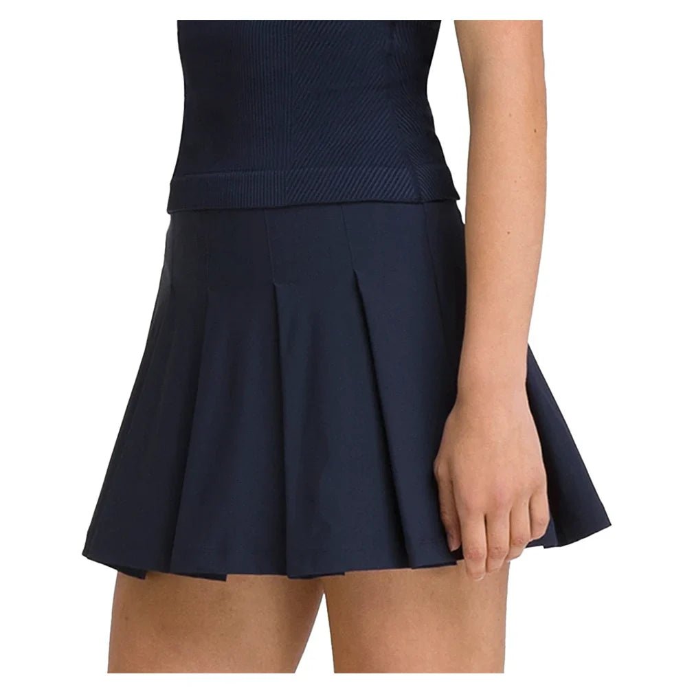 Women's Classic Pleated Mini Tennis Skort Classic Navy - Bell Racket Store