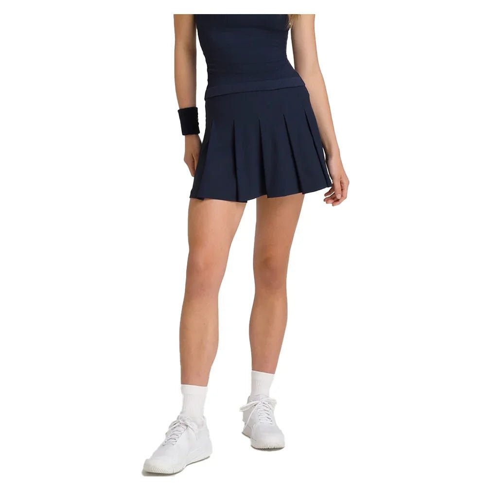 Women's Classic Pleated Mini Tennis Skort Classic Navy - Bell Racket Store