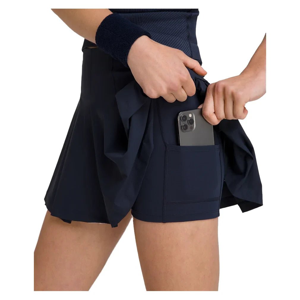 Women's Classic Pleated Mini Tennis Skort Classic Navy - Bell Racket Store