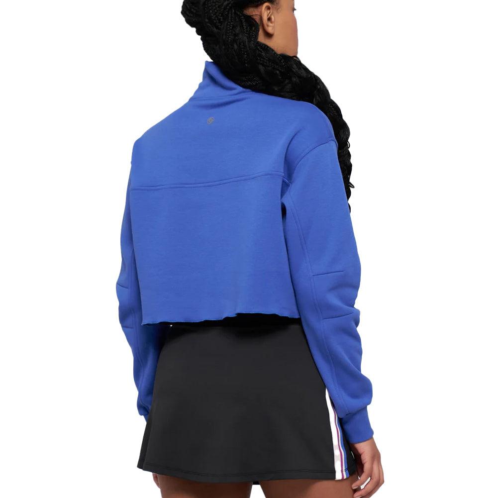 Women's Cloud Zip It Up Tennis Pullover Royal Blue - Bell Racket Store