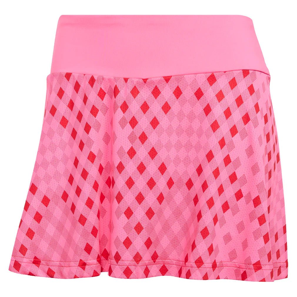 Women's Club Graphic Tennis Skort Lucid Pink and Better Scarlet - Bell Racket Store