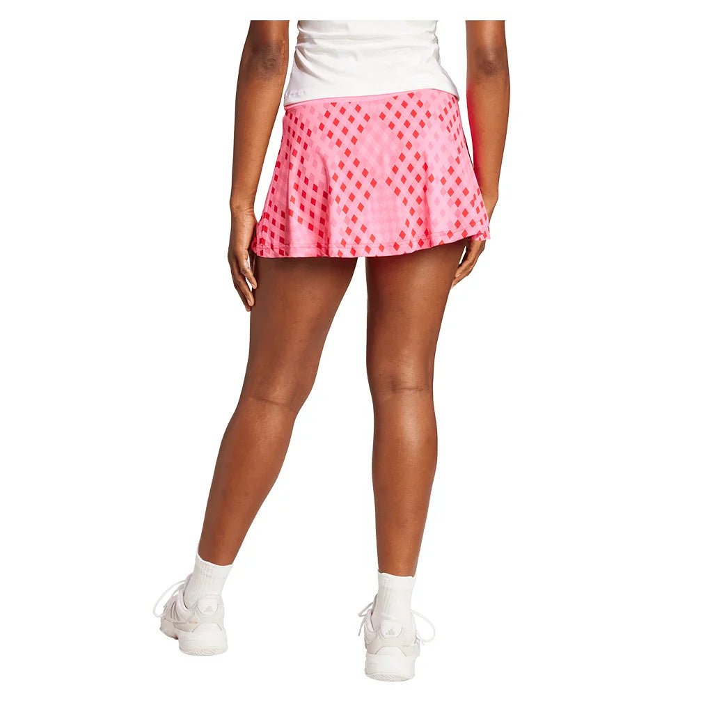 Women's Club Graphic Tennis Skort Lucid Pink and Better Scarlet - Bell Racket Store