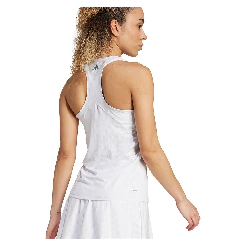 Women's Club Graphic Tennis Tank White and Dash Grey - Bell Racket Store