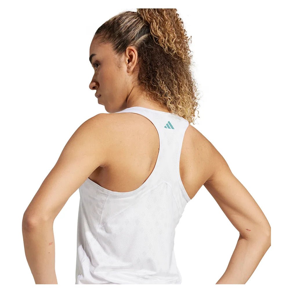 Women's Club Graphic Tennis Tank White and Dash Grey - Bell Racket Store