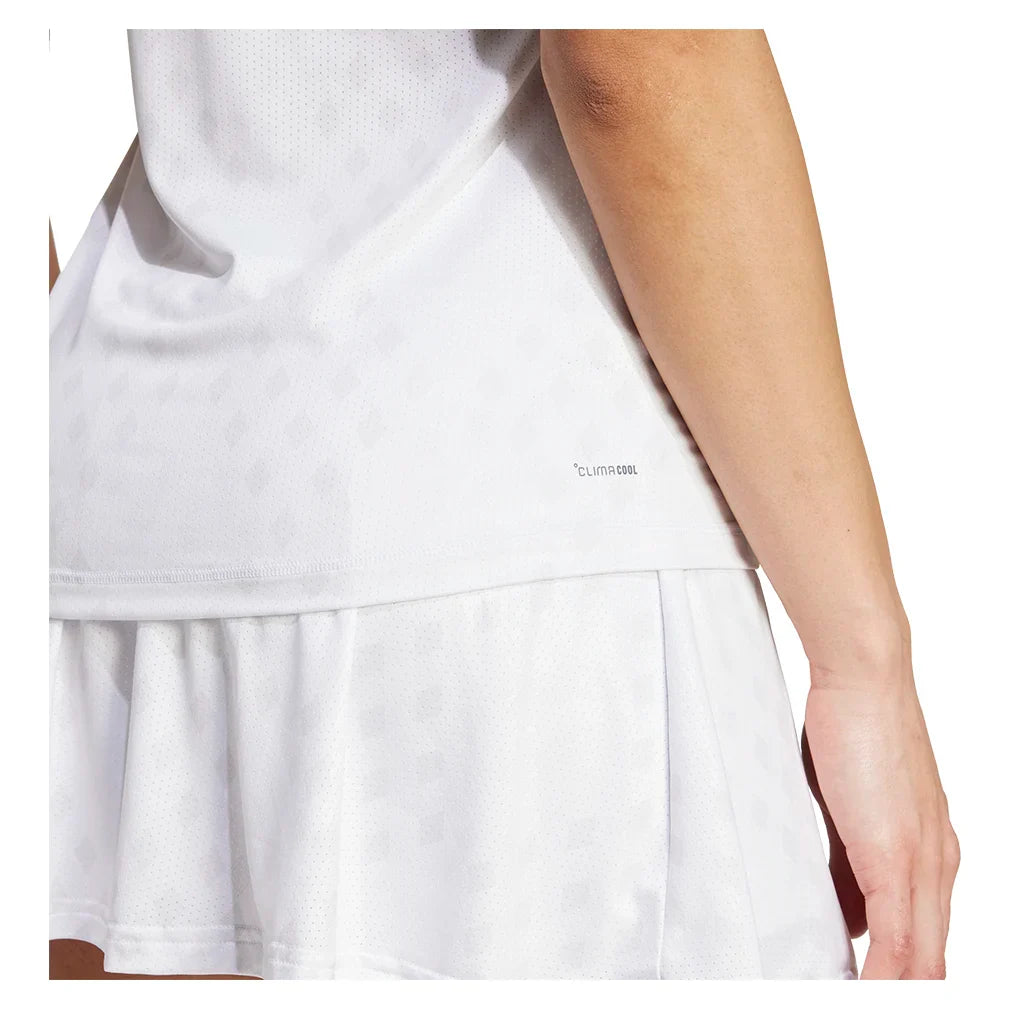 Women's Club Graphic Tennis Tank White and Dash Grey - Bell Racket Store