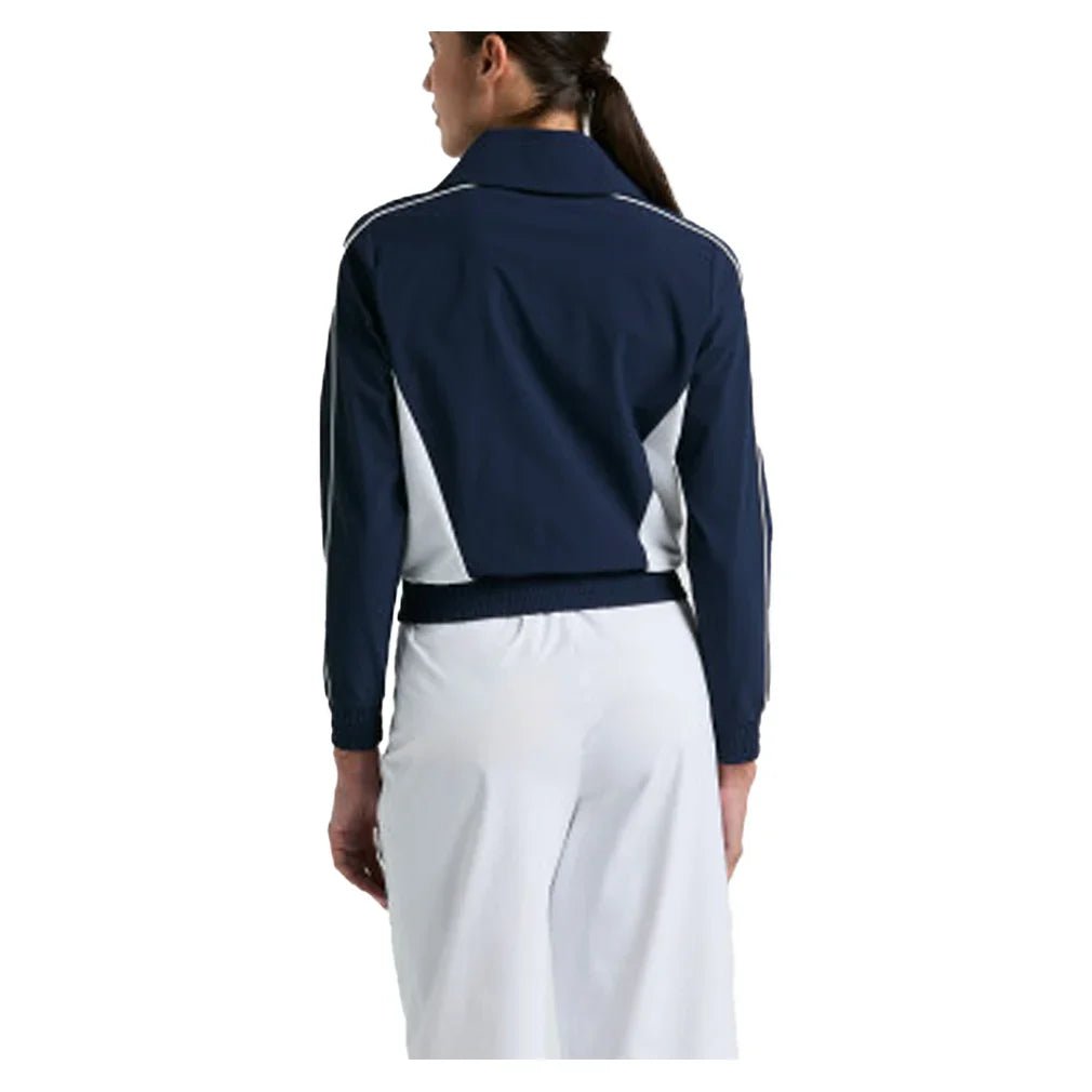 Women's Color Block 1/4 Zip Tennis Top Black Iris - Bell Racket Store