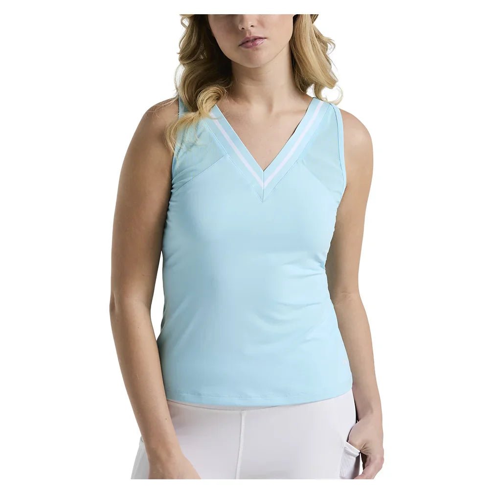 Women's Colorblock Tennis Tank with Mesh Castaway - Bell Racket Store