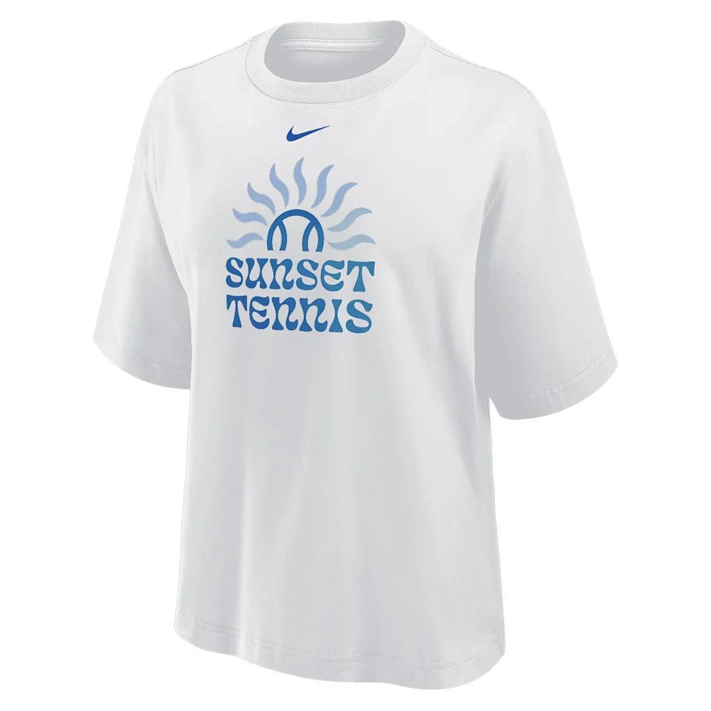 Women's Cotton Short Sleeve Boxy Tennis Tee - Bell Racket Store