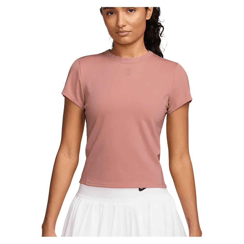 Women's Court Dri - FIT Advantage Short Sleeve Tennis Top Red Stardust - Bell Racket Store