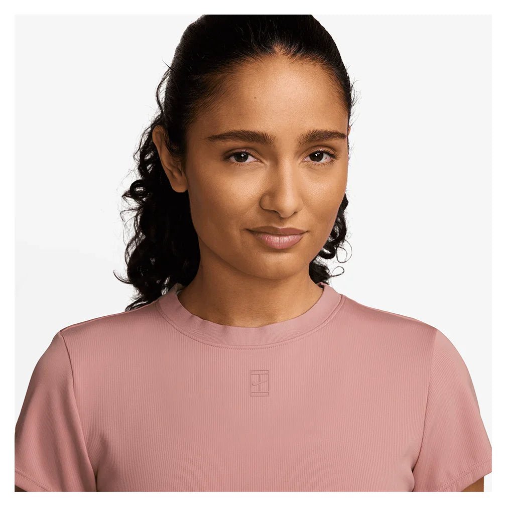 Women's Court Dri - FIT Advantage Short Sleeve Tennis Top Red Stardust - Bell Racket Store