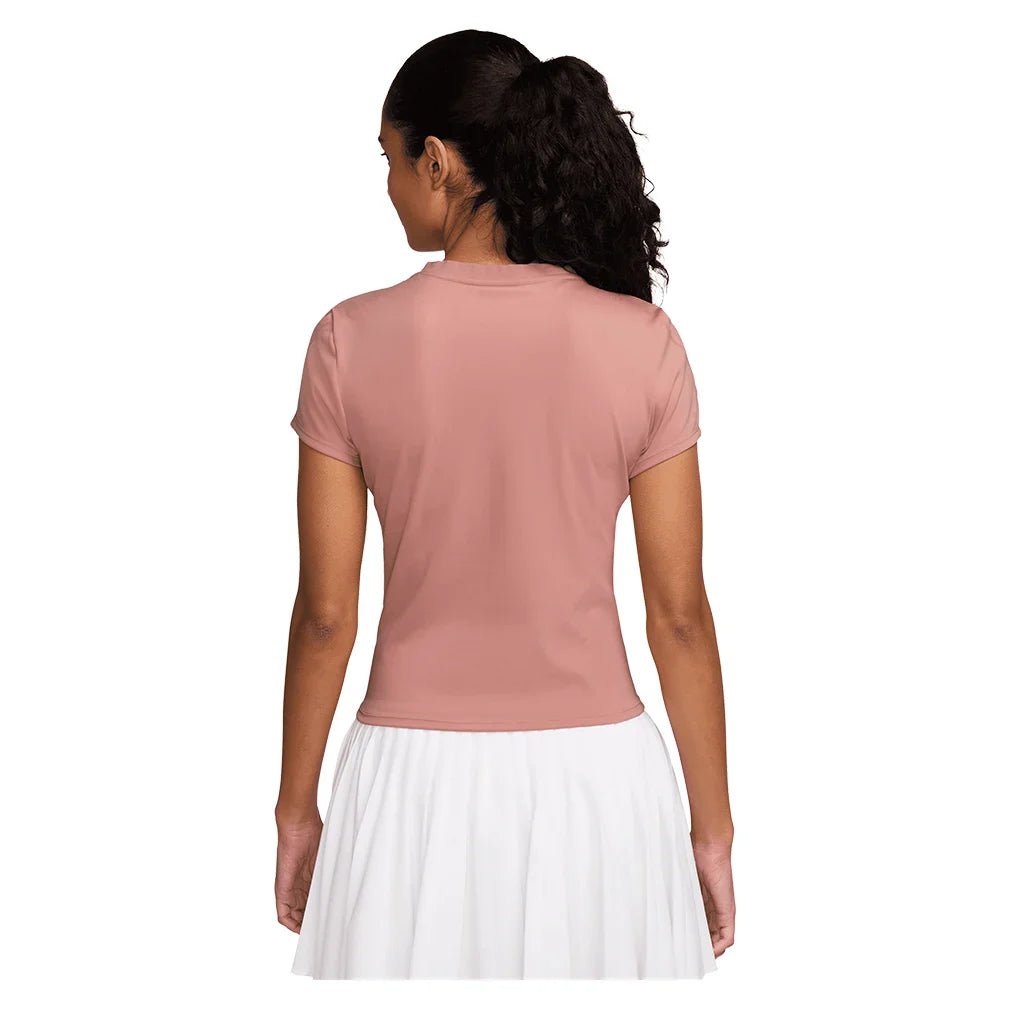 Women's Court Dri - FIT Advantage Short Sleeve Tennis Top Red Stardust - Bell Racket Store