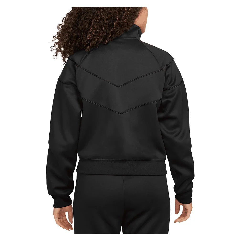 Women's Court Dri - FIT Heritage Windrunner Poly Knit Jacket Black - Bell Racket Store