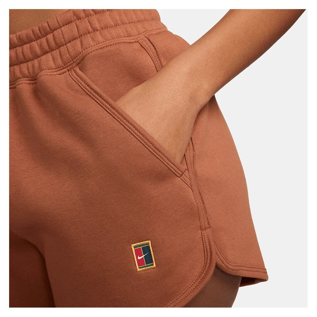Women's Court Heritage Mid - Rise Fleece Tennis Shorts - Bell Racket Store