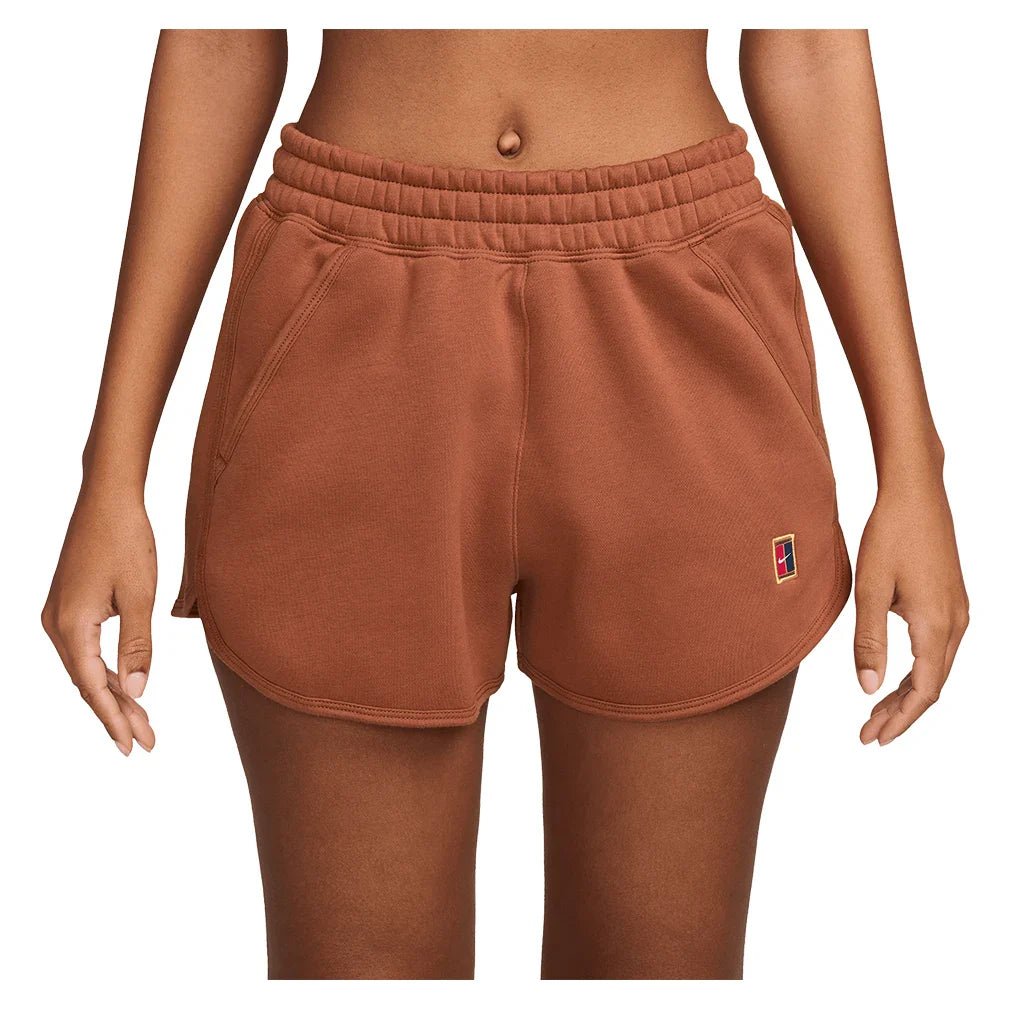 Women's Court Heritage Mid - Rise Fleece Tennis Shorts - Bell Racket Store