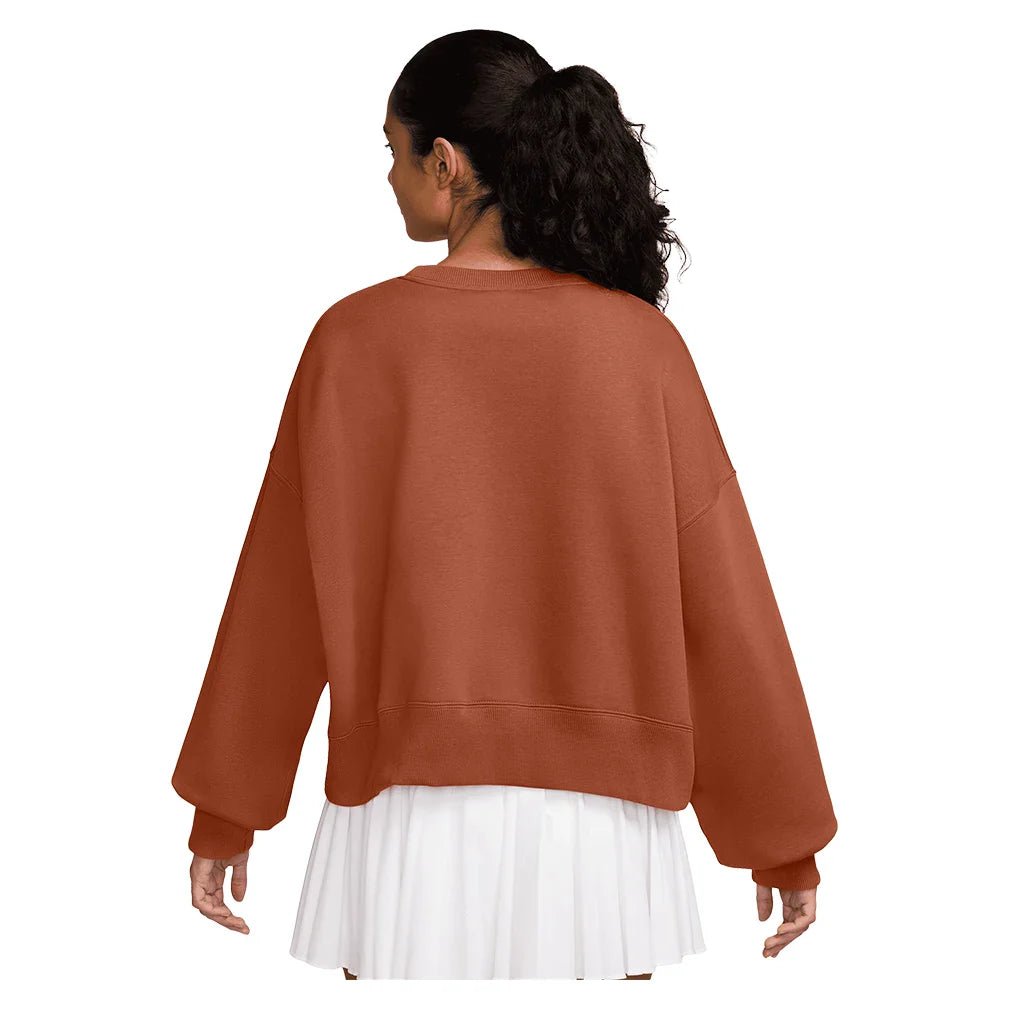 Women's Court Heritage Phoenix Fleece Oversized Long Sleeve Tennis Crew - Bell Racket Store