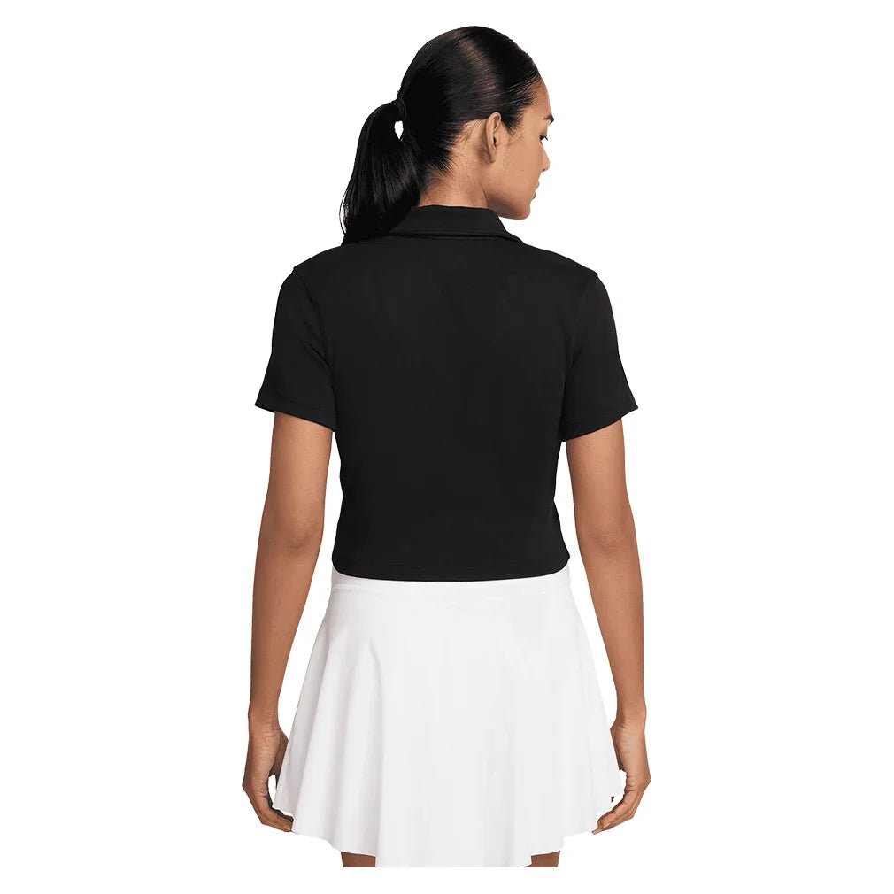 Women's Court Heritage Short - Sleeve Cropped Tennis Polo - Bell Racket Store