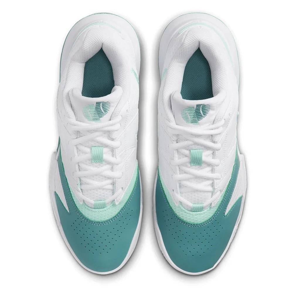 Women's Court Lite 4 Tennis Shoes White and Mint Foam - Bell Racket Store