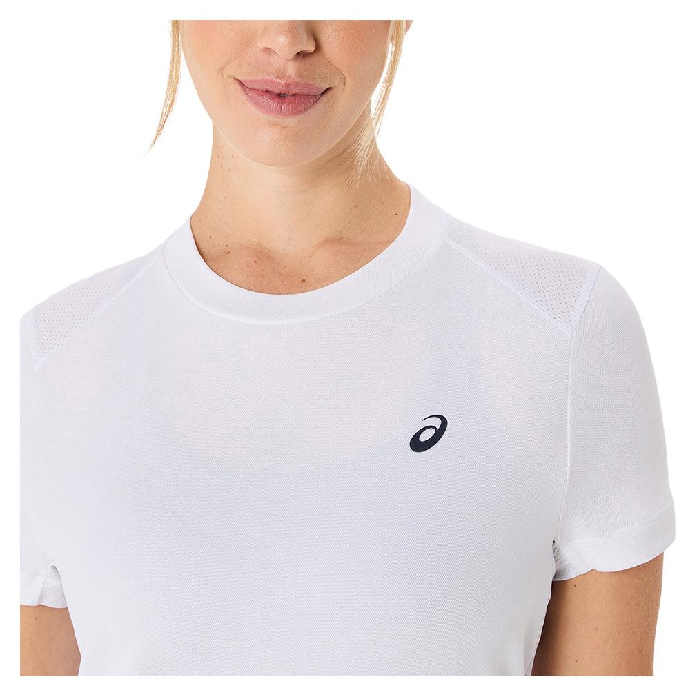 Women's Court Short Sleeve Tennis Top Brilliant White - Bell Racket Store