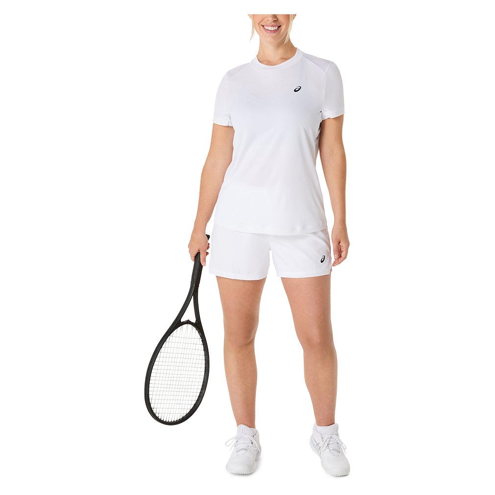 Women's Court Short Sleeve Tennis Top Brilliant White - Bell Racket Store