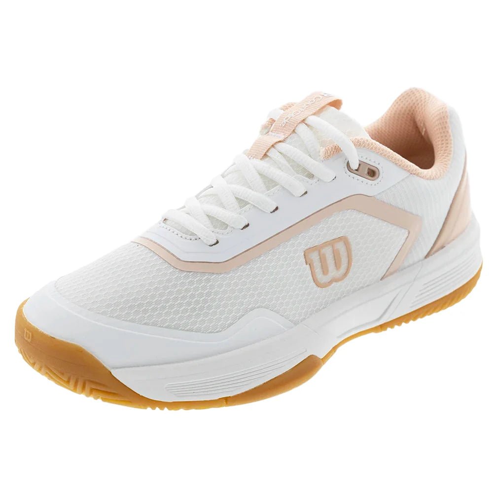 Women's CourtGlide Tennis Shoes White and Cameo - Bell Racket Store