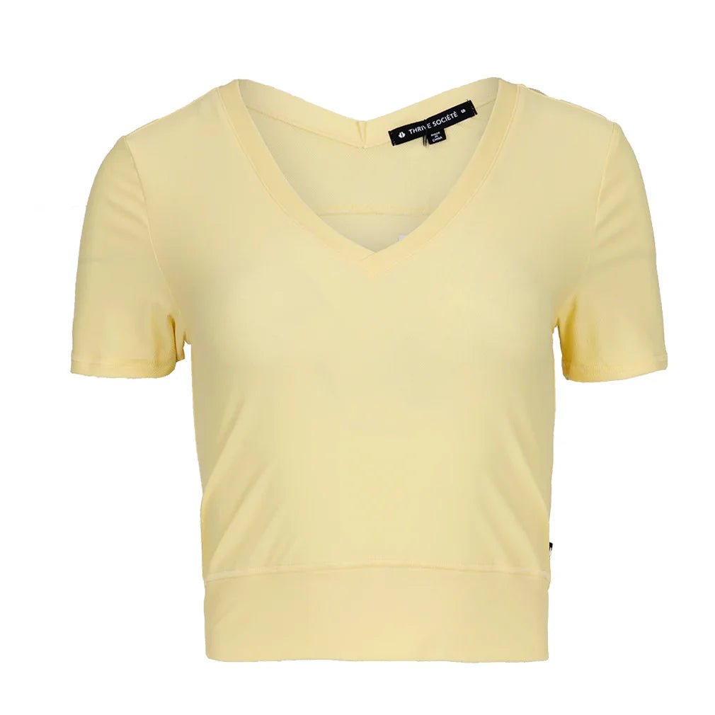 Women's Double - V Crop Tennis Top - Bell Racket Store