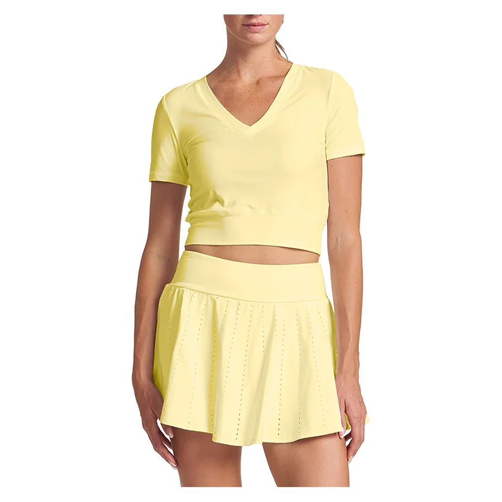 Women's Double - V Crop Tennis Top - Bell Racket Store