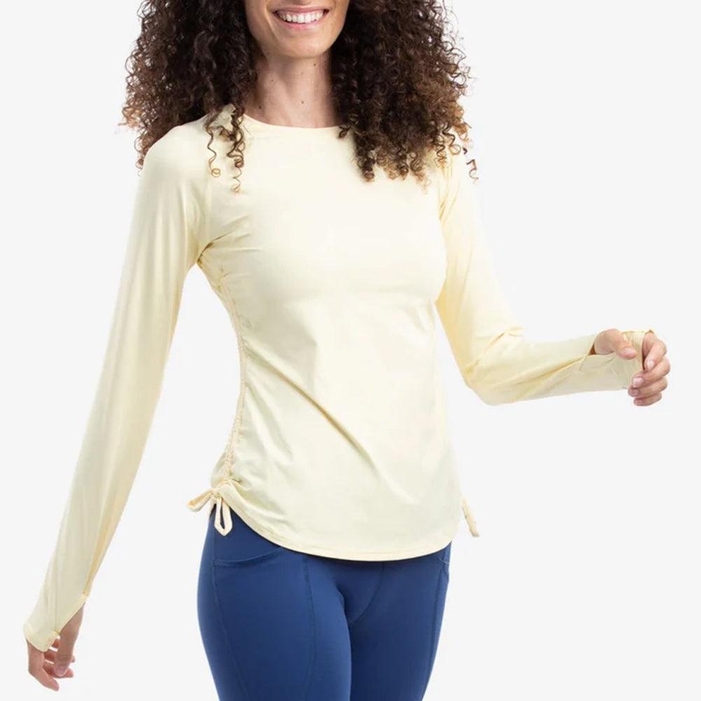 Women's Drawstring Long Sleeve Tennis Crew - Bell Racket Store