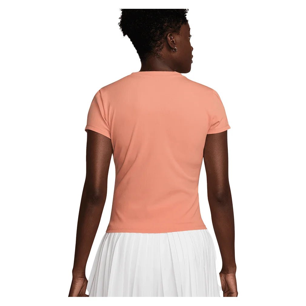 Women's Dri - Fit Advantage Short Sleeve Tennis Top Apricot Agate - Bell Racket Store
