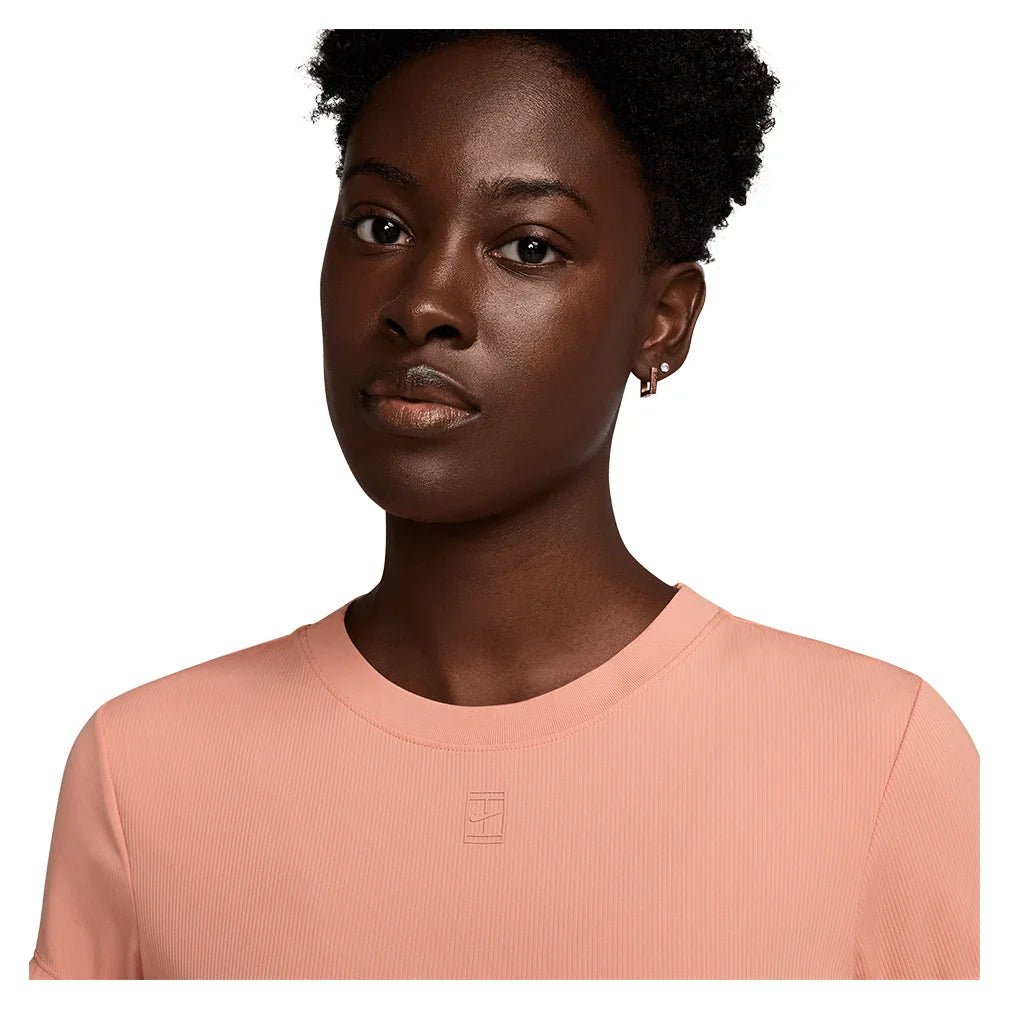 Women's Dri - Fit Advantage Short Sleeve Tennis Top Apricot Agate - Bell Racket Store