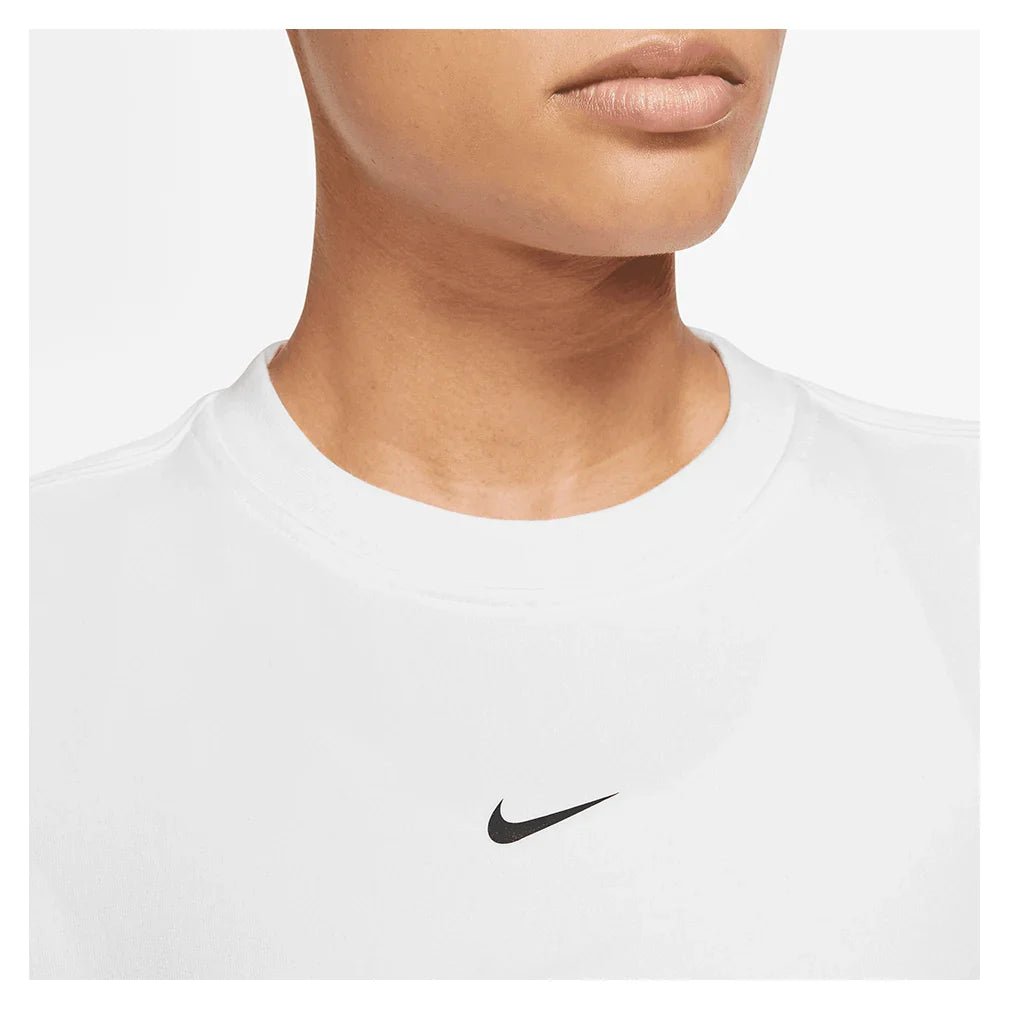 Women's Dri - Fit One Crew - Neck French Terry Sweatshirt White - Bell Racket Store