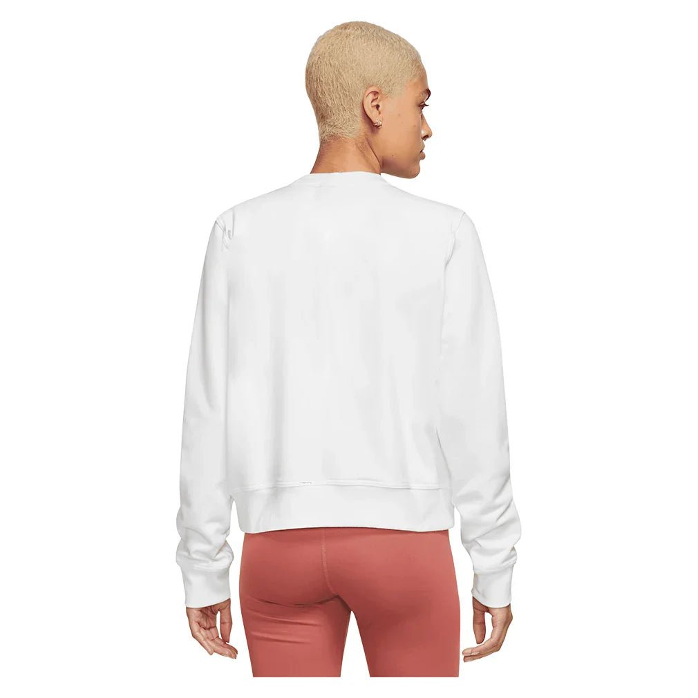 Women's Dri - Fit One Crew - Neck French Terry Sweatshirt White - Bell Racket Store