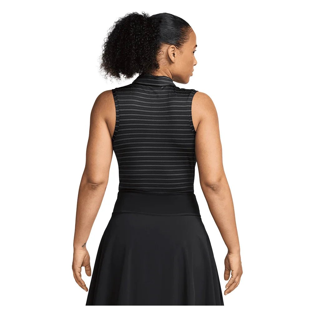 Women's Dri - Fit Victory Sleeveless Striped Tennis Polo - Bell Racket Store