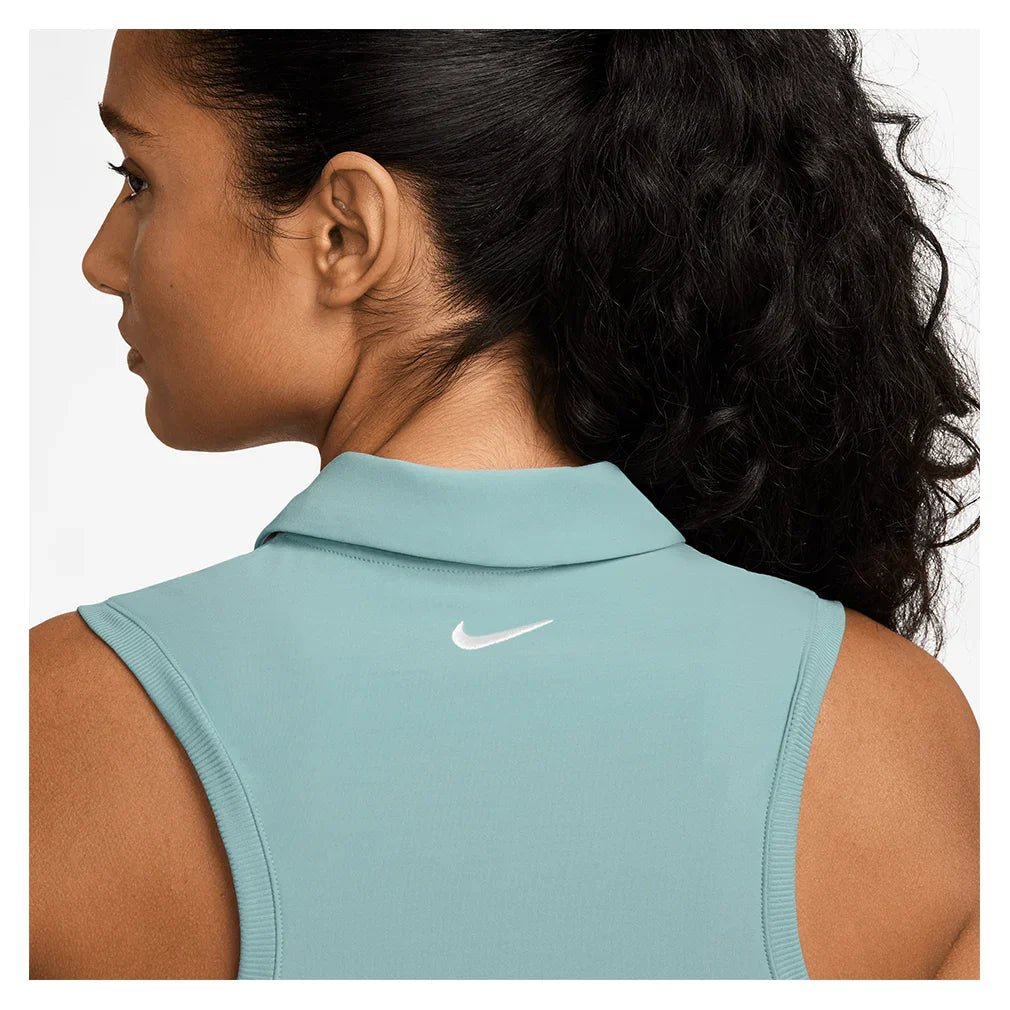 Women's Dri - FIT Victory Sleeveless Tennis Polo Cannon and White - Bell Racket Store