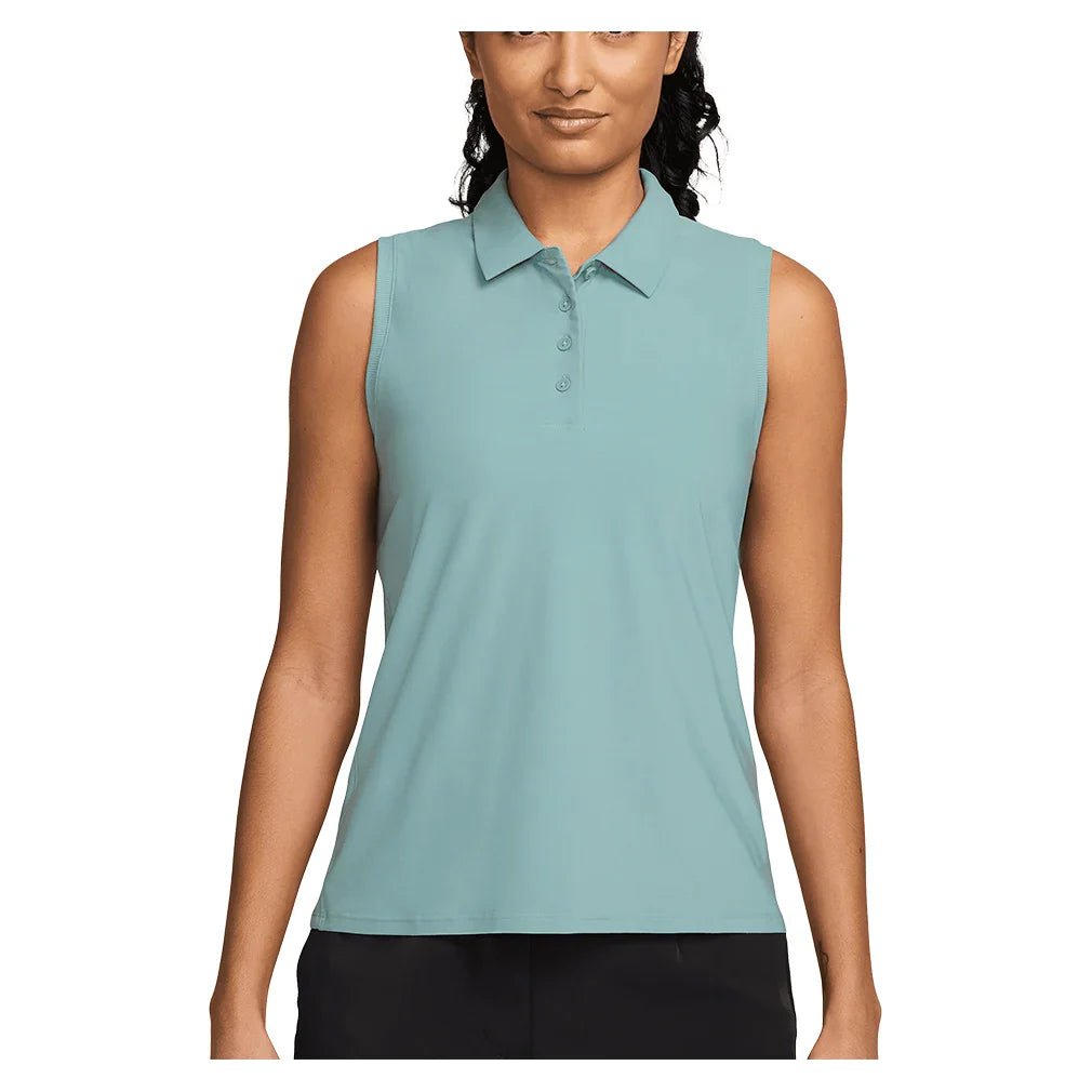 Women's Dri - FIT Victory Sleeveless Tennis Polo Cannon and White - Bell Racket Store