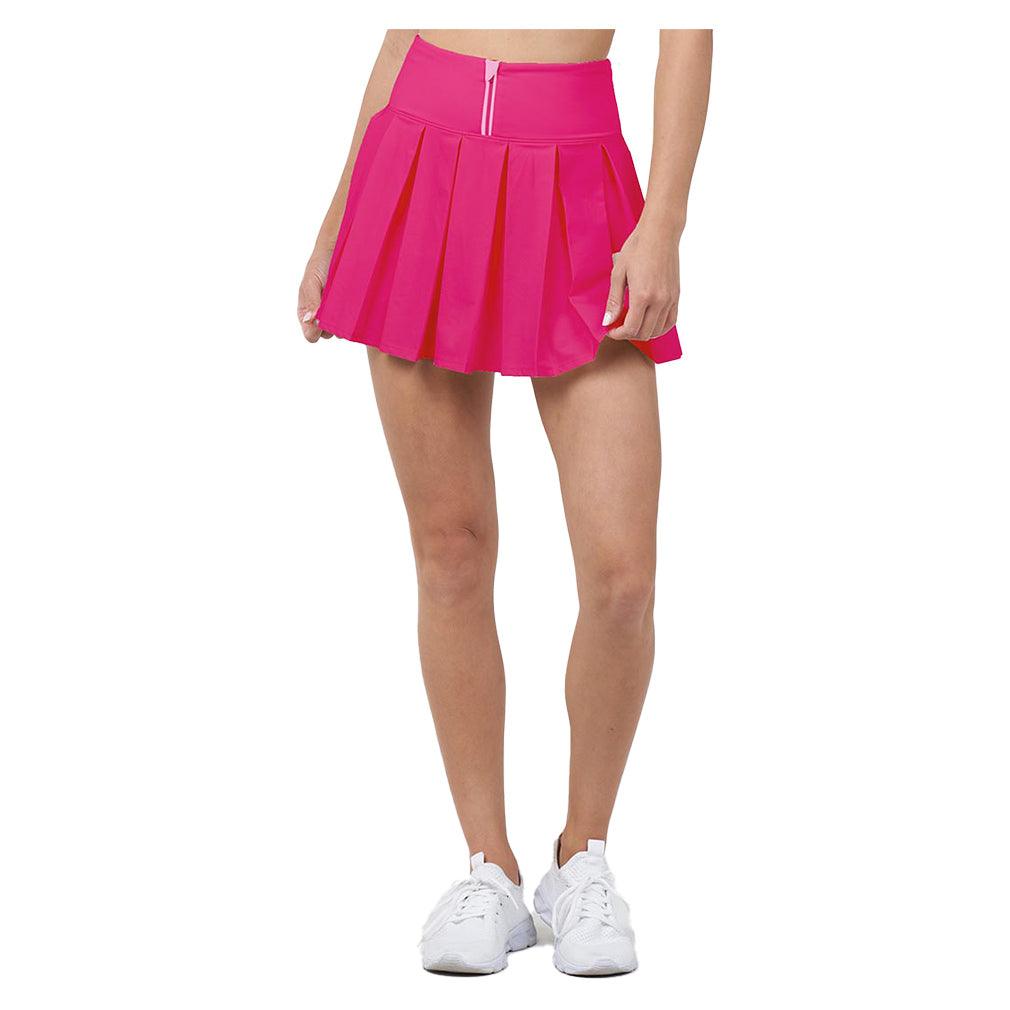 Women's Endure Piped Pleated Tennis Skort Dragon Fruit and Azalea - Bell Racket Store
