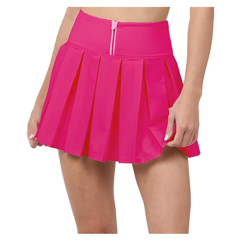 Women's Endure Piped Pleated Tennis Skort Dragon Fruit and Azalea - Bell Racket Store