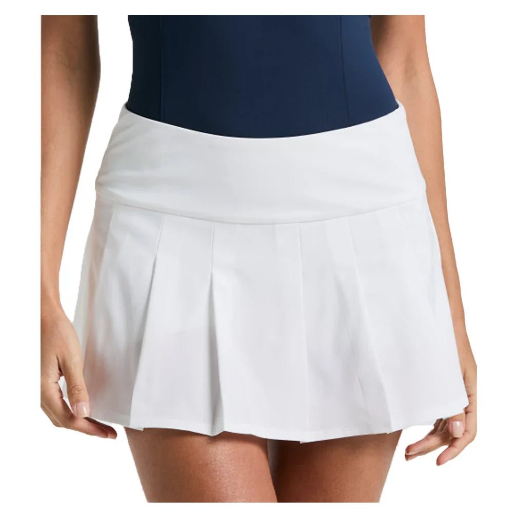 Women's Essentials Pleated 13 Inch Tennis Skort Bright White - Bell Racket Store