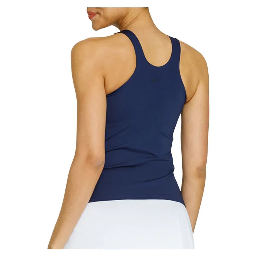 Women's Foundation Hi - Neck Tennis Tank Navy Blue - Bell Racket Store