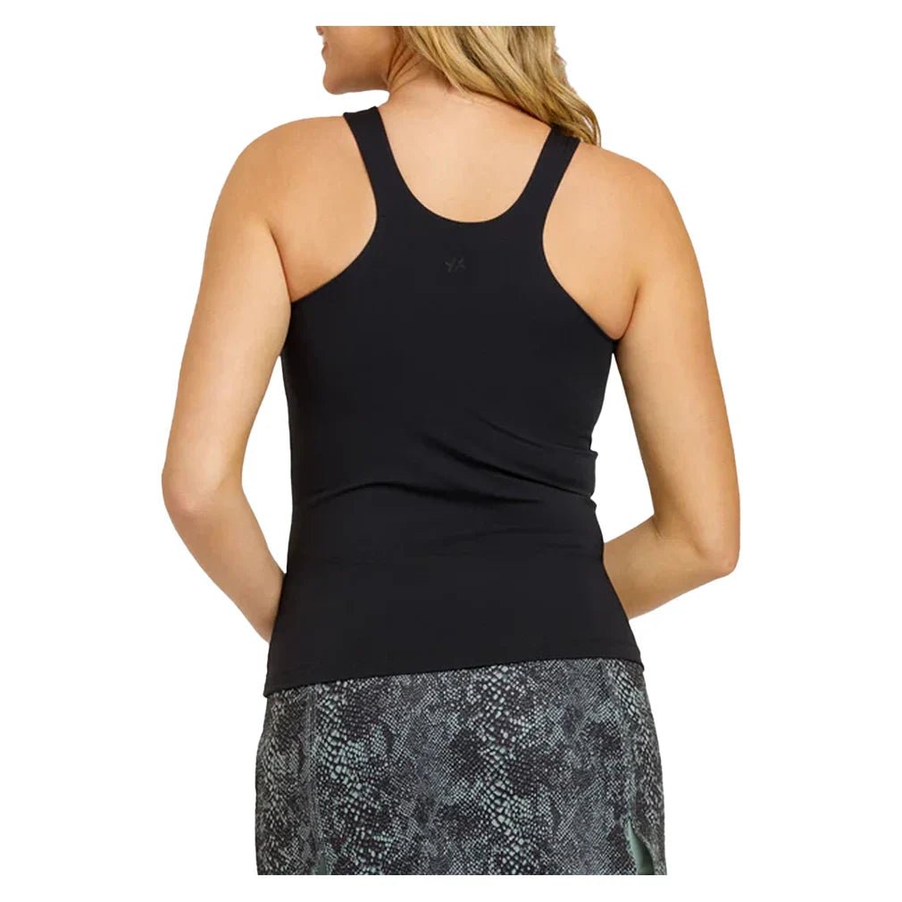 Women's Foundation Hi - Neck Tennis Tank Onyx - Bell Racket Store