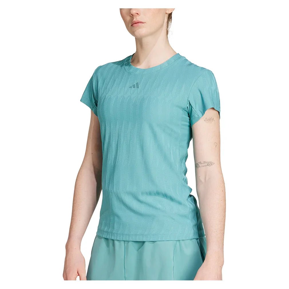 Women's Freelift CLIMACOOL Tennis Top Powder Teal - Bell Racket Store