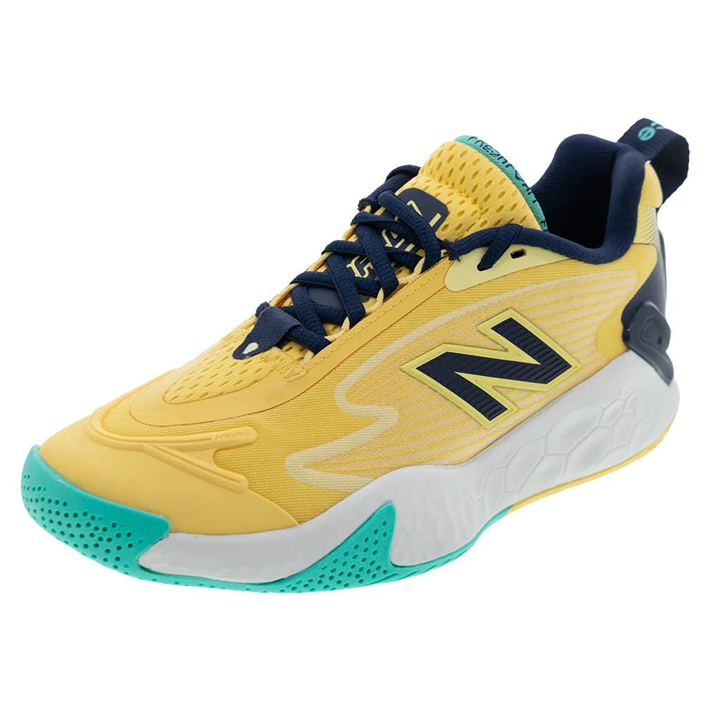 Women's Fresh Foam X CT - Rally B Width Tennis Shoes Clementine and Navy - Bell Racket Store