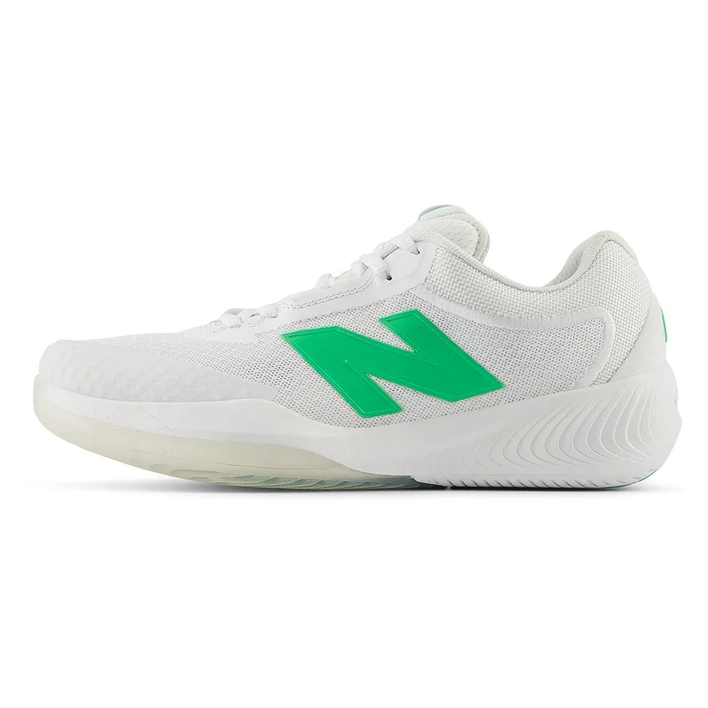 Women's FuelCell 996v6 B Width Tennis Shoes White and Green Apple - Bell Racket Store