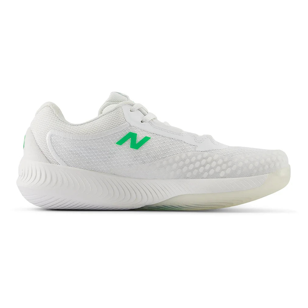 Women's FuelCell 996v6 B Width Tennis Shoes White and Green Apple - Bell Racket Store