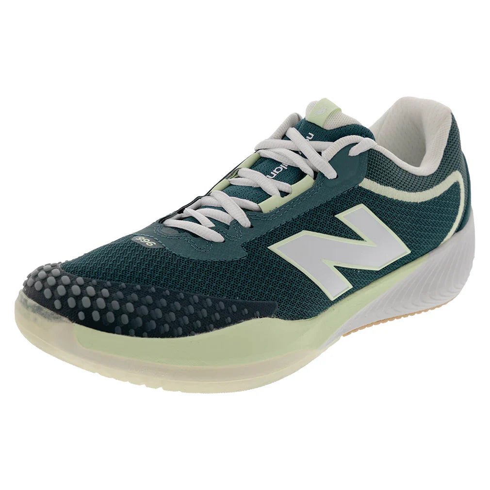 Women's FuelCell 996v6 D Width Tennis Shoes New Spruce and White - Bell Racket Store