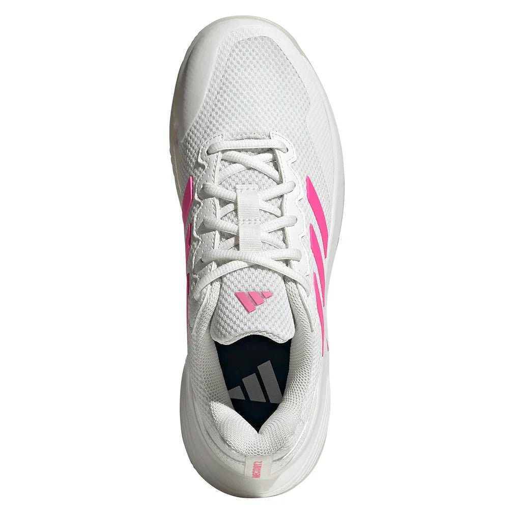 Women's GameCourt 2 Tennis Shoes Core White and Lucid Pink - Bell Racket Store
